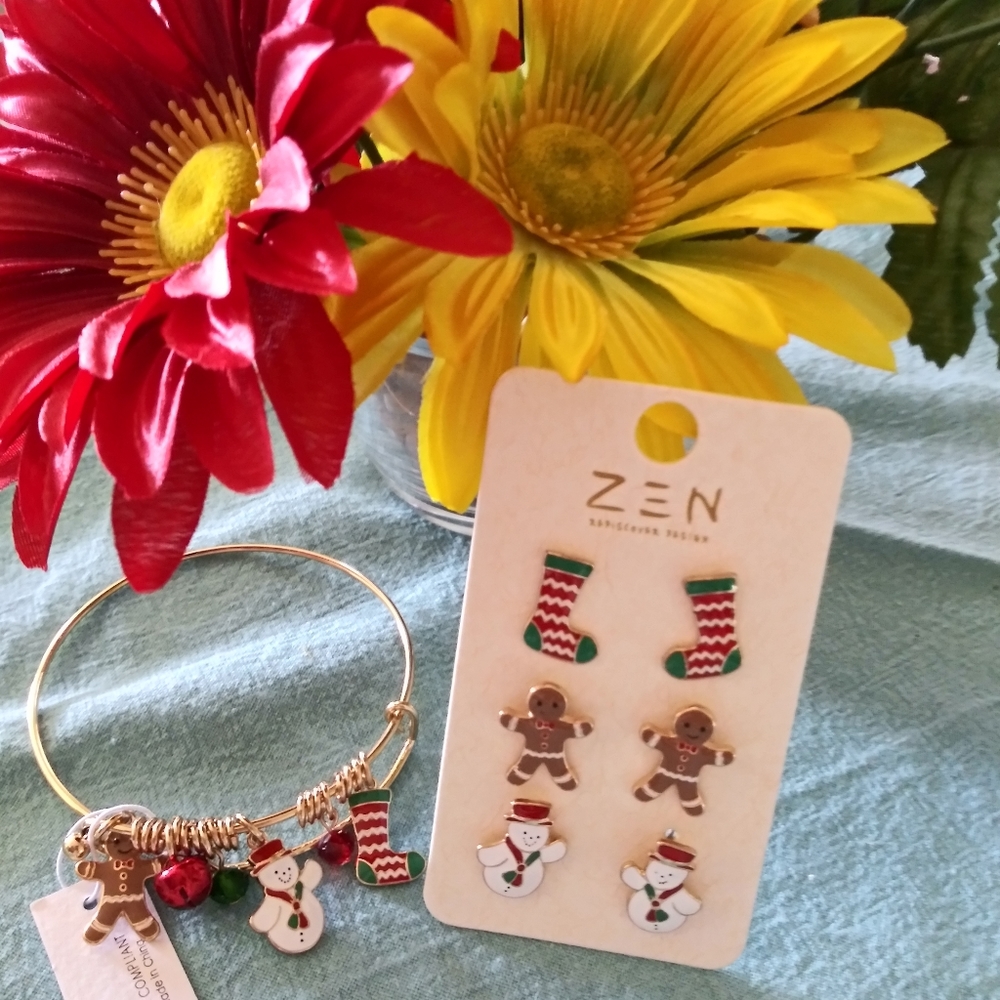 Earrings and Bracelet